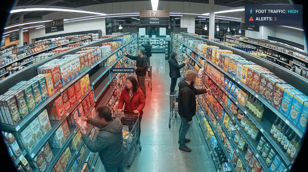 AI shelf monitoring and in-store intelligence for retail